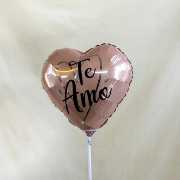 Globo corazón rosado, grande