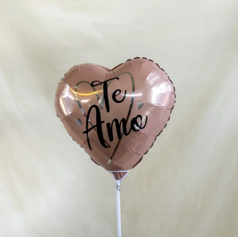 Globo corazón rosado, grande