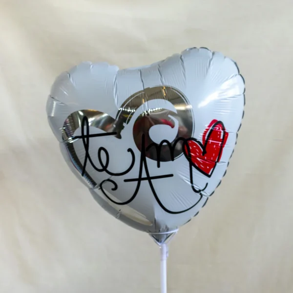 Globo corazón blanco, grande
