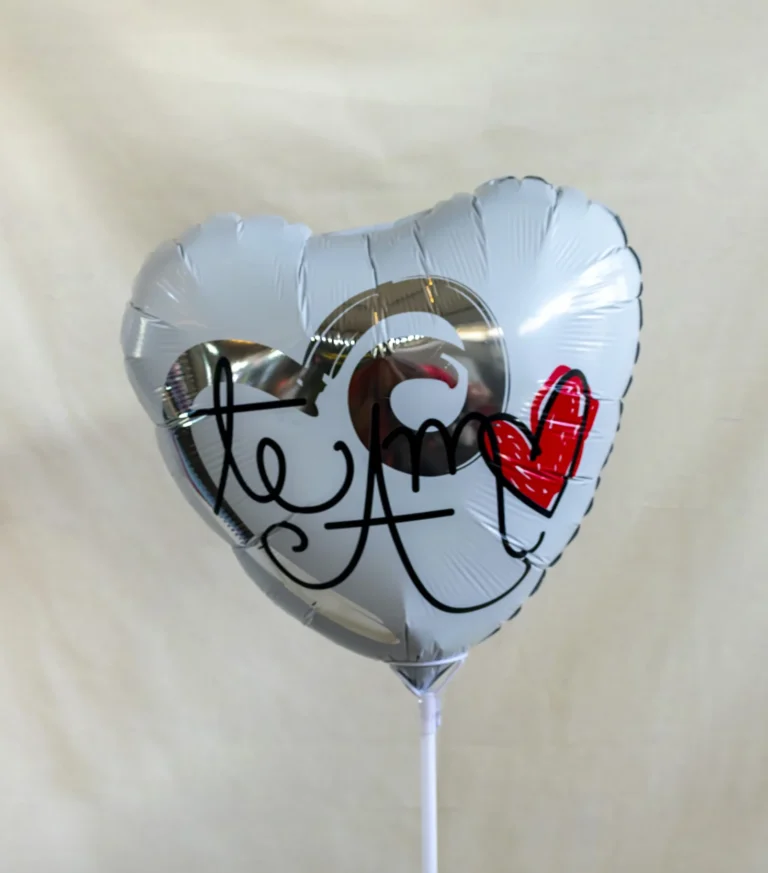 Globo corazón blanco, grande