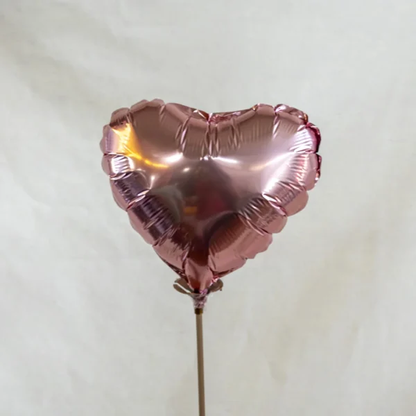 Globo cerrazón oro rosado, mediano