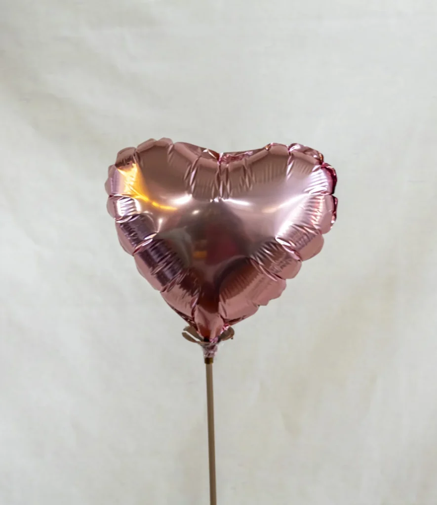 Globo cerrazón oro rosado, mediano