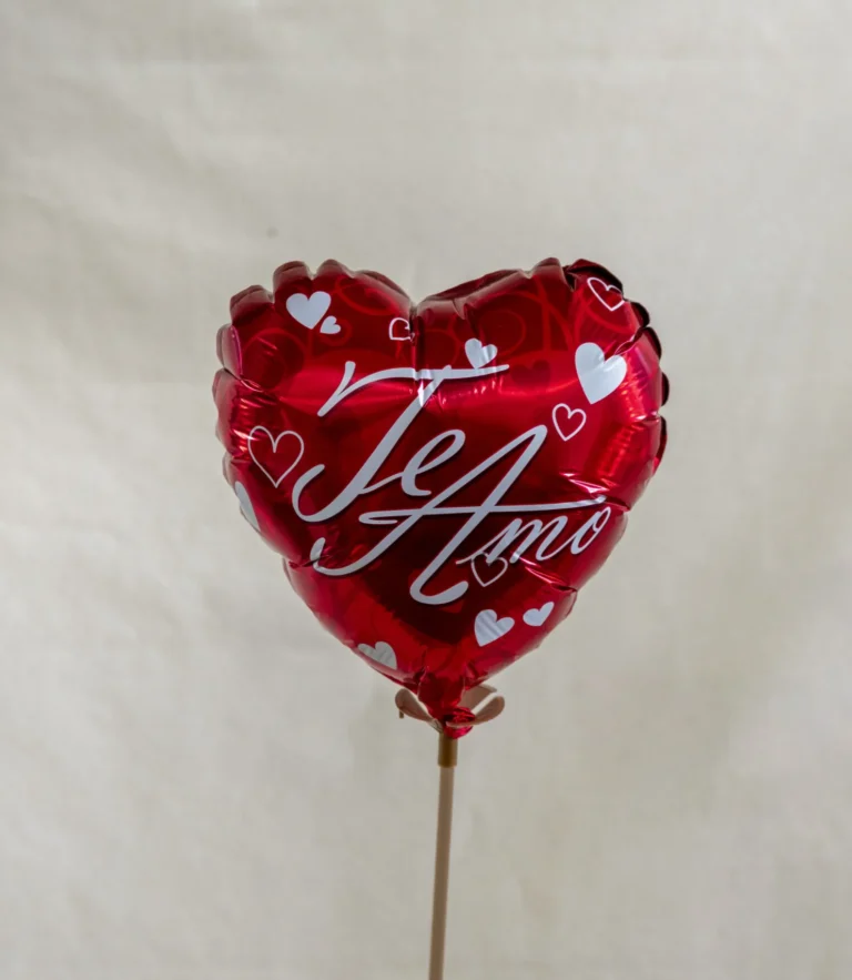 Globo corazón rojo, mediano